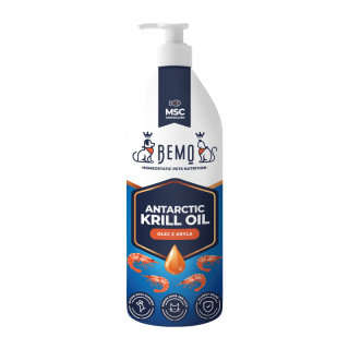 BEMO Antartic Wild Krill Oil 400ml olej z kryla dla psa i kota