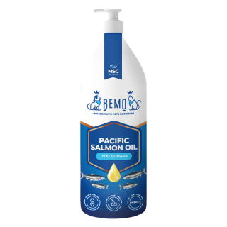 BEMO Pacific Wild Salmon Oil 1000ml olej z łososia dla psa i kota