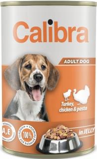 CALIBRA Adult Dog Turkey Chicken and Pasta 1240g puszka