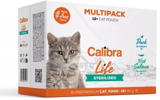 CALIBRA Cat Life Sterilised Multipack 12x100 saszetki mięsne