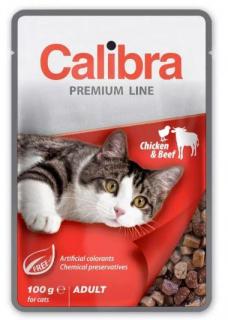 CALIBRA Cat Premium Adult Chicken and Beef 100g saszetka