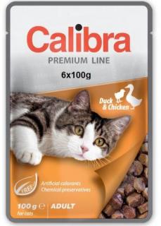 CALIBRA Cat Premium Adult Duck and Chicken 6x100g