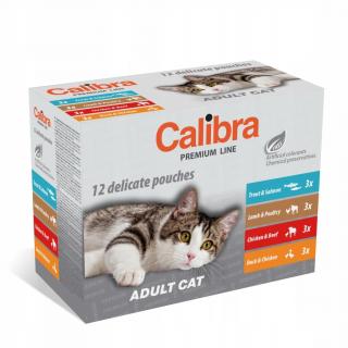 CALIBRA Cat Premium Adult Pouches Multipack 12x100g