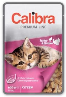 CALIBRA Cat Premium Kitten Turkey and Chicken 100g