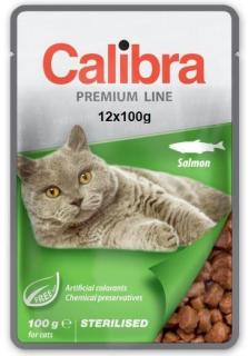 CALIBRA Cat Premium Sterilised Salmon 12x100g