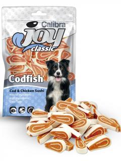 CALIBRA Joy Dog Classic Cod and Chicken Sushi 80g