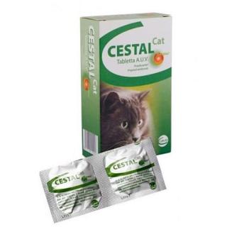 Cestal cat 2 tab żucie i rozgryzanie kot