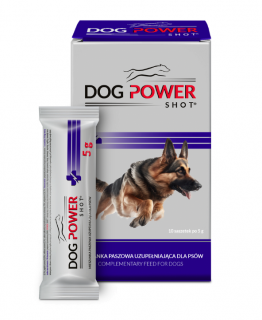 DOG POWER SHOT 10 x 5 g syrop dostarczający energii i regenerujący mięśnie u psów