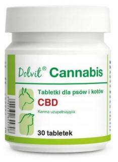 DOLFOS Dolvit Cannabis 30 tabletek CBD dla psa i kota