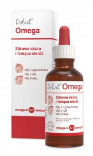 DOLFOS Dolvit Omega 50ml Zdrowa skóra i lśniąca sierść