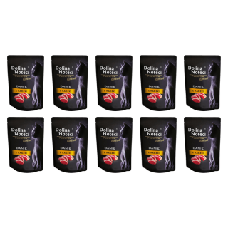 DOLINA NOTECI Premium danie z kaczki 10x85g mokra karma dla kotów sterylizowanych