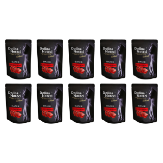 DOLINA NOTECI Premium danie z wołowiny 10x85g mokra karma dla kotów sterylizowanych