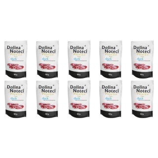 DOLINA NOTECI Premium Pure bogata w kaczkę 10x500g mokra karma dla psa alergika