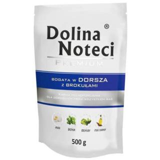 DOLINA NOTECI Saszetka Premium Dorsz z brokułami 500g mokra karma dla psa