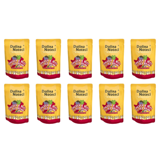 DOLINA NOTECI Superfood kurczak i wołowina z doradą 10x85g mokra karma dla kota