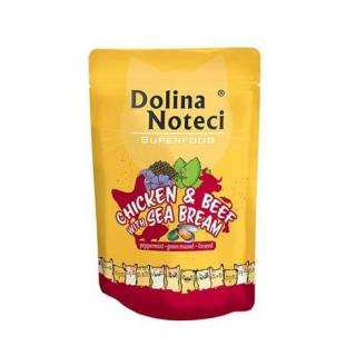 DOLINA NOTECI Superfood kurczak i wołowina z doradą 85g mokra karma dla kota