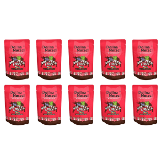 DOLINA NOTECI Superfood sarna i wołowina 10x85g mokra karma dla kota