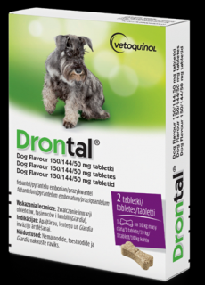 DRONTAL Dog Flavour 2 tabletki na odrobaczanie psa