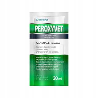 EUROWET Peroxyvet saszetka 20ml szampon na przetłuszczoną skórę sierść