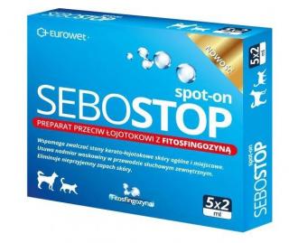 EUROWET Sebostop Spot-on 5x2ml przeciw łojotokowi