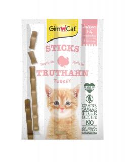 GIMCAT Kitten Sticks kabanosy z indykiem i wapniem 3x3g