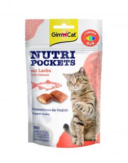 GIMCAT Nutri Pockets Omega 3 i 6 z łososiem 60g