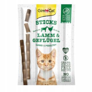 GIMCAT Sticks z jagnięciną i drobiem przysmak dla kota 4 sztuki