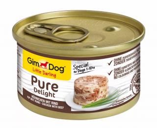 GIMDOG Little Darling Pure Delight z kurczakiem i wołowiną 85g