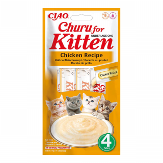 INABA CAT Churu dla kociąt kurczak 4x14g (56g)