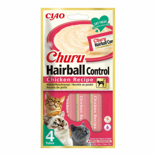 INABA CAT Churu Hairball kurczak 4x14g (56g)