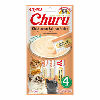 INABA CAT Churu kurczak z łososiem 4x14g (56g)