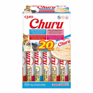 INABA CAT Churu mix tuńczyk i owoce morza 20x14g (280g)