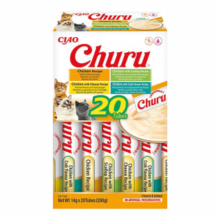 INABA CAT Churu Mix z kurczakiem 20x14g