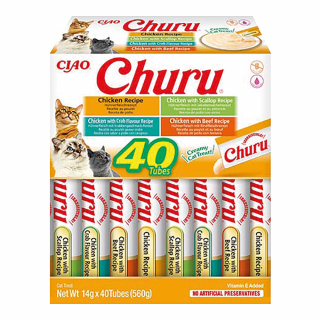 INABA CAT Churu mix z kurczakiem 40x14g (560g)