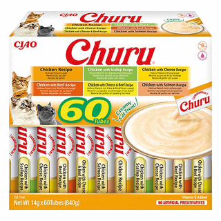 INABA CAT Churu mix z kurczakiem 60x14g (840g)