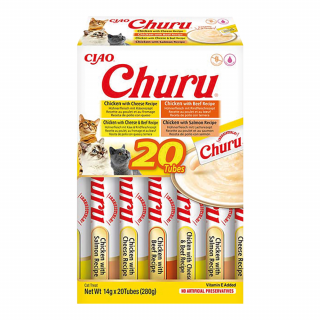 INABA CAT Churu mix z kurczakiem i wołowiną 20x14g (280g)