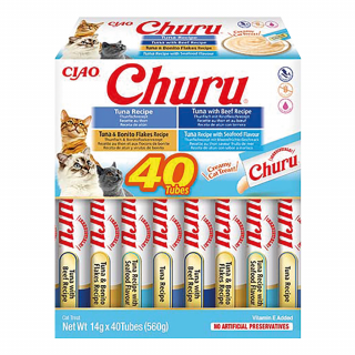 INABA CAT Churu mix z tuńczykiem 40x14g (560g)