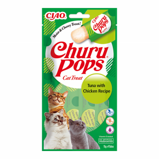 INABA CAT Churu Pops tuńczyk kurczak 4x15g