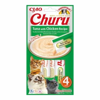 INABA CAT Churu tuńczyk z kurczakiem 4x14g (56g)