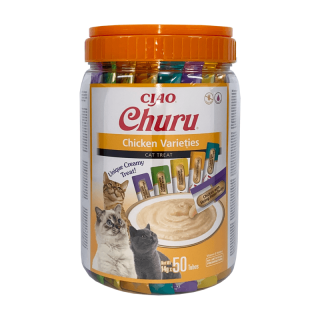 INABA CAT Churu Varieties Kurczak 50x14g słoik 700g