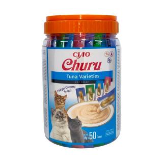 INABA CAT Churu Varieties Tuńczyk 50x14g słoik 700g