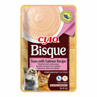 INABA CAT Ciao bisque tuńczyk z łososiem 40g