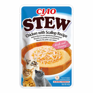 INABA CAT Ciao gulasz kurczak z małżą 40g