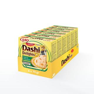 INABA CAT Dashi Delights kurczak płatki bonito 6 x 70g przysmak dla kota