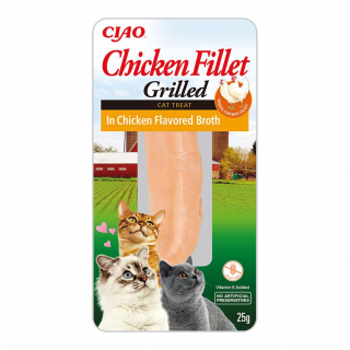 INABA CAT Filet z grillowanego kurczaka w bulionie z kurczaka 25g