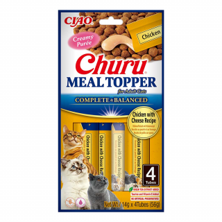 INABA CAT Meal Topper kurczak z serem 4x14g