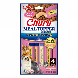 INABA CAT Meal Topper tuńczyk z łososiem 4x14g