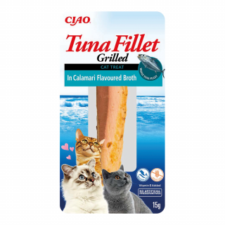 INABA CIAO Filet z grillowanego tuńczyka w bulionie z kalmarów 15 g