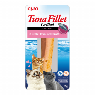 INABA CIAO Filet z grillowanego tuńczyka w bulionie z kraba 15g