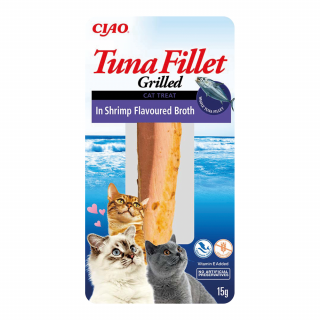INABA CIAO Filet z grillowanego tuńczyka w bulionie z krewetek 15g